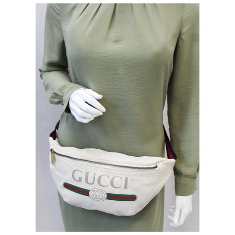 white gucci bumbag|Gucci belt bag original.